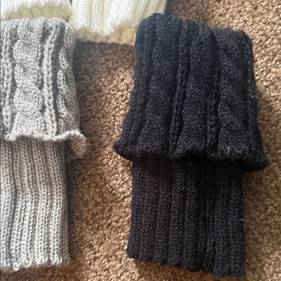 Set of Knit Boot Cuffs with Buttons - Picture 7 of 8